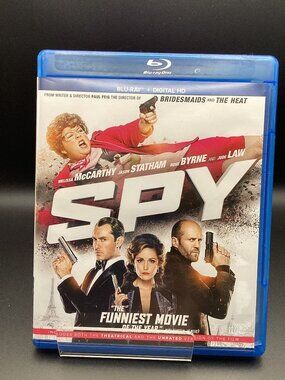 Spy Blu-ray 2015 Comedy Action Movie Melissa McCarthy Jason Statham Jude Law CIB